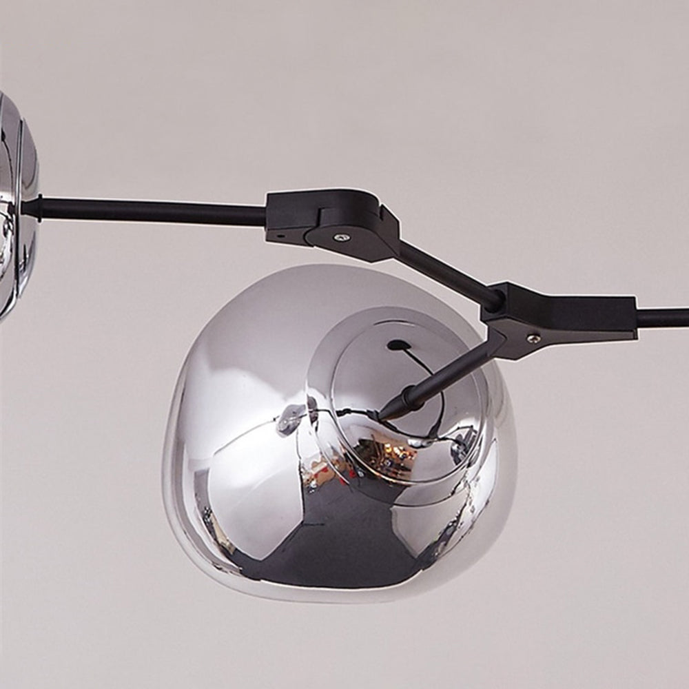 Arisha Modern Globe Lava 3 Pendant Light Fixture