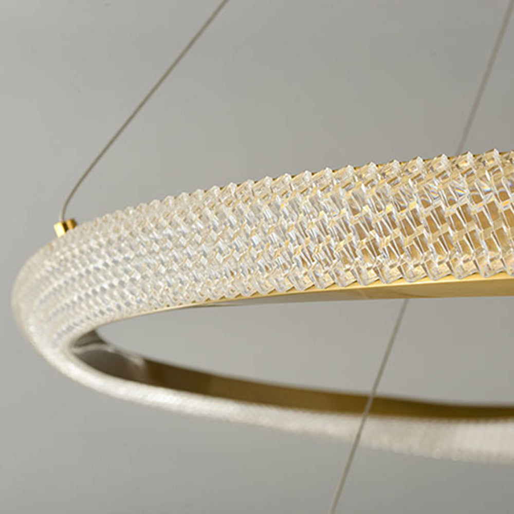 Arisha Minimalist Ring Spiral Shape  Pendant Light,Gold