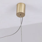 Arisha LED Linear Minimalist Wave Golden Leaf Shaped Pendant Light