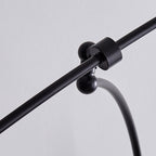 Arisha Minimalist Lotus Leaf Shaped Metal Pendant Light, Black/Gold