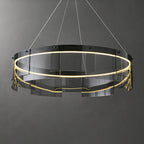 Arisha Modern Ring Metal Pendant Light, Black