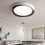 Arisha Modern Geometric Metal/ Flush Mount Ceiling Light, White/Gold