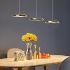 Arisha Minimalist Circular Metal Pendant Light,Silver/Gold/Rose Gold
