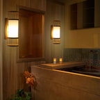Ritta Wall Lamp Rustic, Muto Rattan Weaving LED, Hallway Wall Sconce