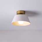 Ceiling Light Metal Canopy Modern Flush Mount Fixture Minimalist