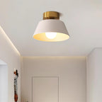 Ceiling Light Metal Canopy Modern Flush Mount Fixture Minimalist
