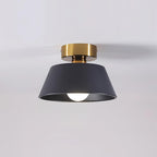 Ceiling Light Metal Canopy Modern Flush Mount Fixture Minimalist
