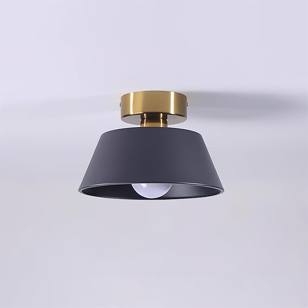 Ceiling Light Metal Canopy Modern Flush Mount Fixture Minimalist