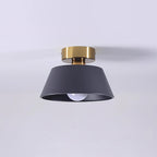 Ceiling Light Metal Canopy Modern Flush Mount Fixture Minimalist