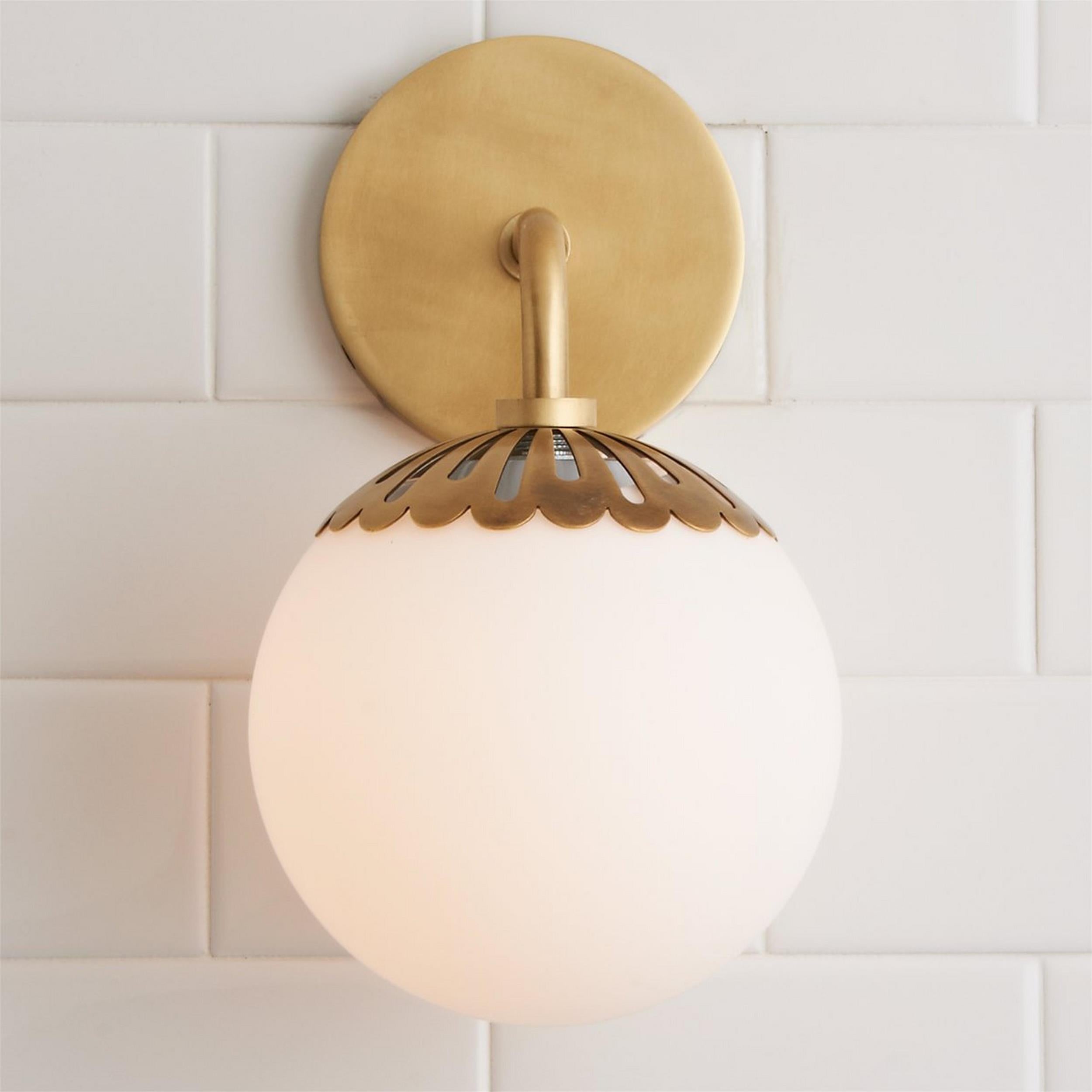 Valentina Globe Glass Wall Lamp