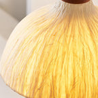 Wall Lamp Rice Paper Shade Wood Arm