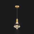 Elysianire Brass & Crystal Elegant Pendant Lamp