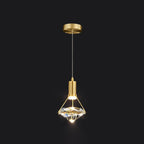 Elysianire Brass & Crystal Elegant Pendant Lamp