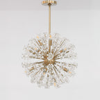Aurora Chandelier Dickinson Gold Crystal Starburst