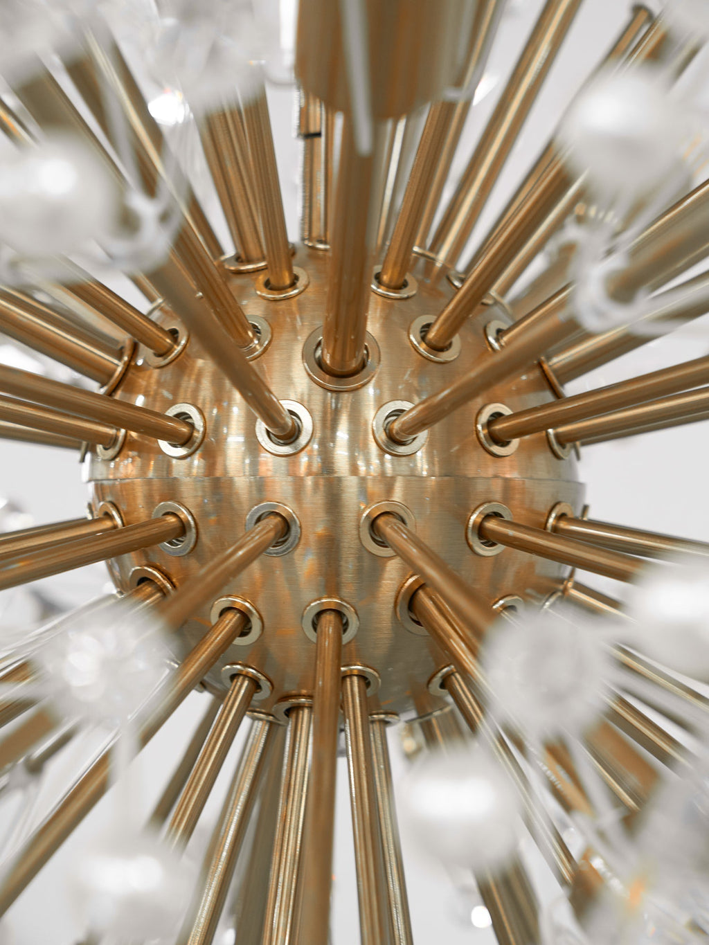 Aurora Chandelier Dickinson Gold Crystal Starburst
