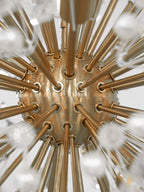 Aurora Chandelier Dickinson Gold Crystal Starburst