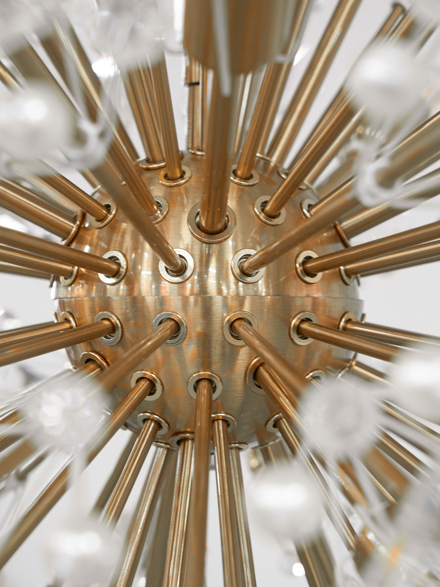 Aurora Chandelier Dickinson Gold Crystal Starburst