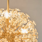 Aurora Chandelier Dickinson Gold Crystal Starburst