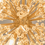 Aurora Chandelier Dickinson Gold Crystal Starburst