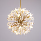Aurora Chandelier Dickinson Gold Crystal Starburst