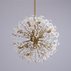 Aurora Chandelier Dickinson Gold Crystal Starburst