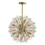 Aurora Chandelier Dickinson Gold Crystal Starburst