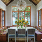 Aurora Chandelier Dickinson Gold Crystal Starburst
