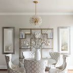 Aurora Chandelier Dickinson Gold Crystal Starburst