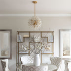 Aurora Chandelier Dickinson Gold Crystal Starburst