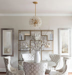 Aurora Chandelier Dickinson Gold Crystal Starburst