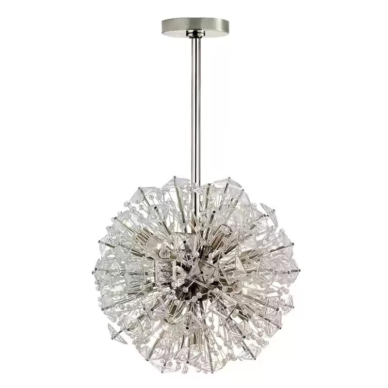 Aurora Chandelier Dickinson Gold Crystal Starburst