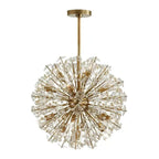 Aurora Chandelier Dickinson Gold Crystal Starburst