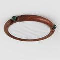 Ceiling Light Round  Panel Walnut  A/B Model