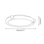 Ceiling Light Round  Panel Walnut  A/B Model
