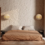 Dinosaur Egg Travertine Wall Lamp