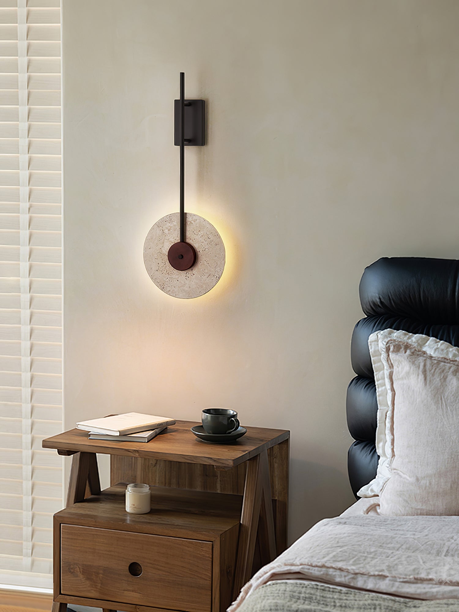 Elysia Travertine Wall Light