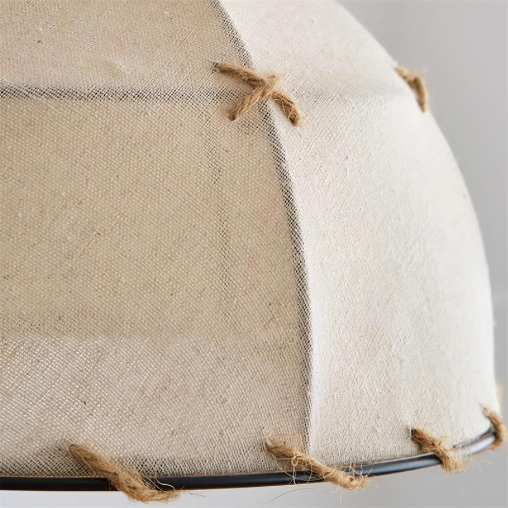 Pendant Light Fabric Dome Shade Vintage Minimalist Soft Glow