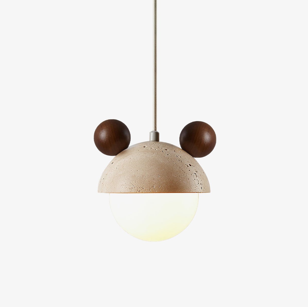 Lyraeus Character-Shaped Travertine Pendant Light