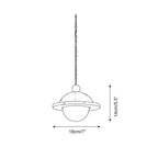 Ritta Donut Pendant Light Travertine