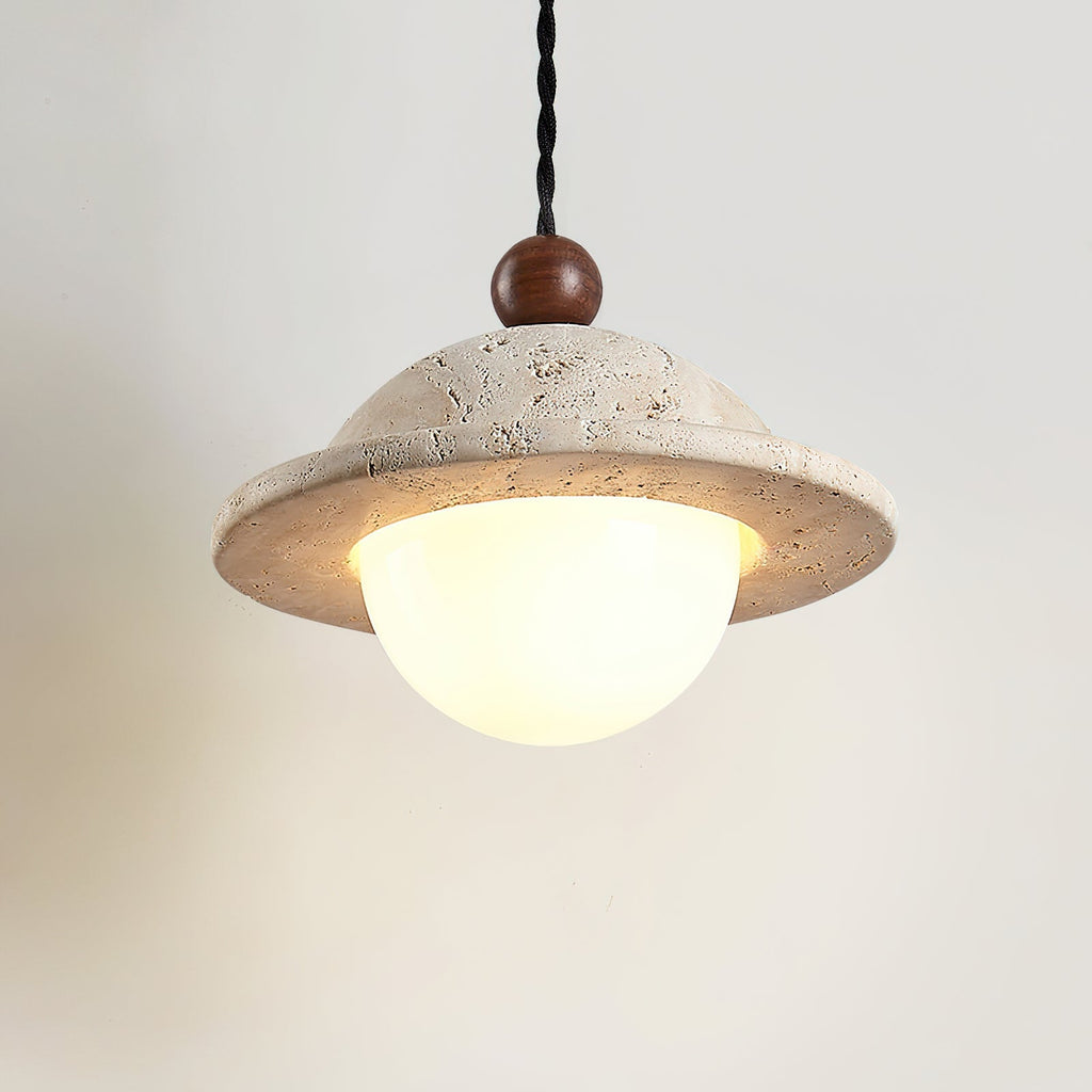Ritta Donut Pendant Light Travertine