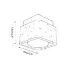 Ritta Ceiling Light Organic Rounded