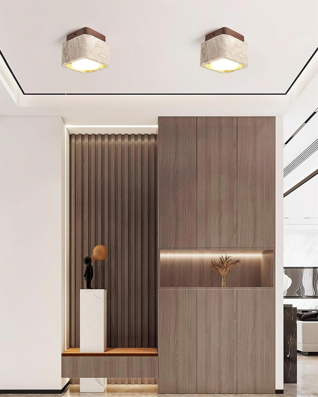 Ritta Ceiling Light Organic Rounded