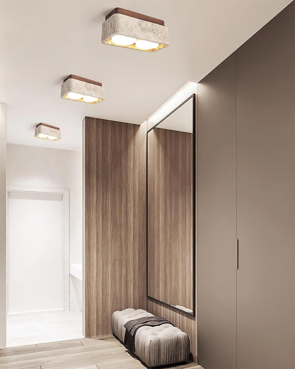Ritta Ceiling Light Organic Rounded