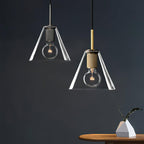 Pendant Lamp Brass Minimalist Metal Fixture for Dining or Kitchen