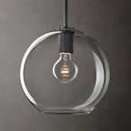 Pendant Lamp Brass Minimalist Metal Fixture for Dining or Kitchen