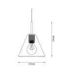 Pendant Lamp Brass Minimalist Metal Fixture for Dining or Kitchen