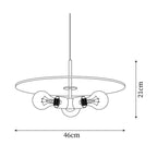 Pendant Lamp Brass Minimalist Metal Fixture for Dining or Kitchen