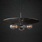 Pendant Lamp Brass Minimalist Metal Fixture for Dining or Kitchen