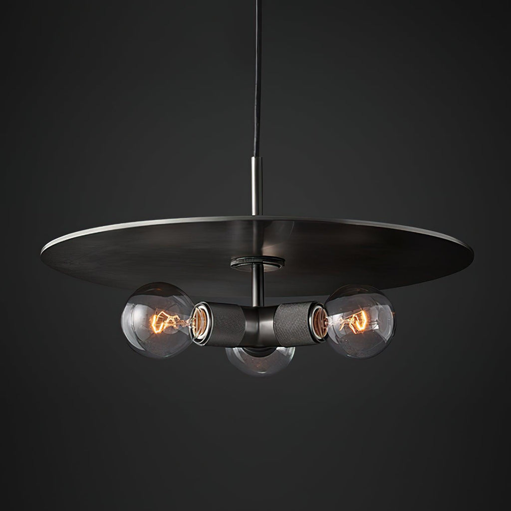 Pendant Lamp Brass Minimalist Metal Fixture for Dining or Kitchen