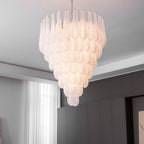 Aurora Chandelier Clear Droplets Murano Glass Waterfall Diamond